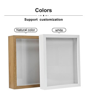 Mới đến gỗ đen 5x7 khung ảnh 3cm sâu 2-inch bóng hộp với Kính Kích thước 8x10 16x20 A3 A4 5x7 bằng gỗ bóng hộp khung - Product Image 2