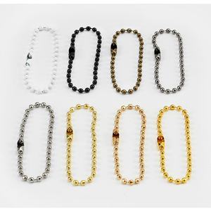 Accesorios de moda al por mayor: Llavero clásico con cadena de cuentas de hierro y colgante de bola enrollada, piezas especiales para bolsos. - Product Image 6