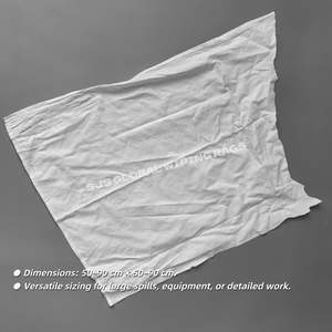 Trapos Industriales Blancos Sin Pelusa, Paños de Limpieza 100% Algodón, Trapos Blancos para Limpieza - Product Image 3