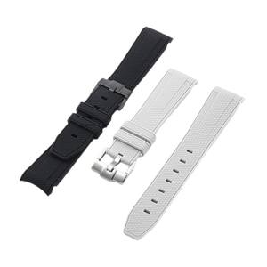 Offre Spéciale luxe pour Omega pour <span class=keywords><strong>Swatch</strong></span> Joint Planet 20mm tissé motif fibre de carbone Silicone sangle <span class=keywords><strong>boucle</strong></span> adapté Joint - Product Image 5