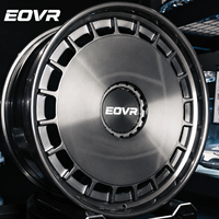 Rines Forjados OEM Personalizados de Aleación 5x114.3 5x112 en Cromo Negro Mate con Borde Profundo para BMW G63 URUS Nissan C8 de 18-22 Pulgadas 30mm