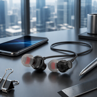 Écouteurs intra-auriculaires filaires SOMIC TONE S200 en métal, 3,5 mm, basses profondes, stéréo, avec micro intégré pour téléphone, PC, ordinateur portable
