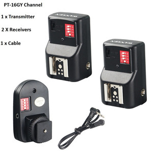 <span class=keywords><strong>WANSEN</strong></span> PT-16GY 16-Kanal Kabelloser Fernauslöser für Blitzlicht mit 2 Empfängern 433MHz 30m Reichweite - Product Image 4