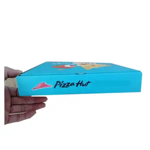 wholesale corrugated custom logo white pizza box