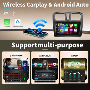 Autoradio Android avec GPS pour <span class=keywords><strong>Renault</strong></span> Sandero Symbol 2015-2020, Carplay, 64 Go, écran 9 pouces, lecteur multimédia, Bluetooth, Wifi, FM, SWC, OTA, 4 cœurs - Product Image 5