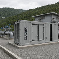 Générateurs diesel Perkins 750 kVA de type conteneur, centrale électrique conteneurisée 600 kW, générateur triphasé AC refroidi par eau, certifié CE