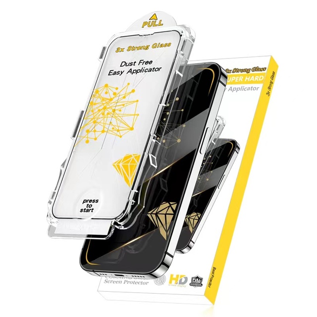 Three-strong Times 2.5D Radiant Silk Screen Protectors for iPhone 17 Anti-Spy Magic Box Dust-Proof Sticker Tempered Mobile Phone