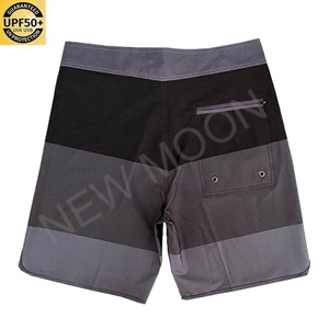 Shorts de bain pour hommes personnalisés, séchage rapide, respirants, protection solaire, imprimé uni, pour l'été et les loisirs - Product Image 2