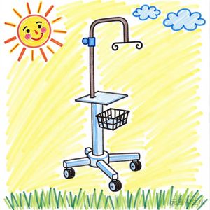 ジアチ ポータブル金属製輸液ポンプ プッシュ式生理食塩液ラック＆静脈ロッド 病院用 クラスI医療機器 - Product Image 5