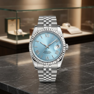 Reloj de Buceo Personalizado Dayjusts, Plateado, Azul Hielo, Movimiento SEIKO, 36, 39, 41 mm, Correa de Acero Inoxidable, Resistente al Agua, Analógico - Product Image 2