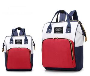 Customizable Large Capacity Multifunctional Mommy Bag Outdoor <b>Backpack</b> Zipper Characters USB Port Laptop Compartment Polyester - Product Image 2