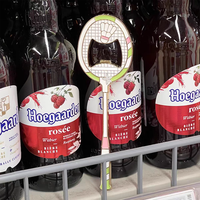 Ouvre-bouteille de bière Badminton Design créatif Aimant de réfrigérateur Logo personnalisé OEM Métal Acier inoxydable Souvenir décoratif pour cadeau