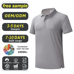 Chemises polo décontractées pour hommes, respirantes, pour le golf, le tennis, manches courtes - Product Image 1