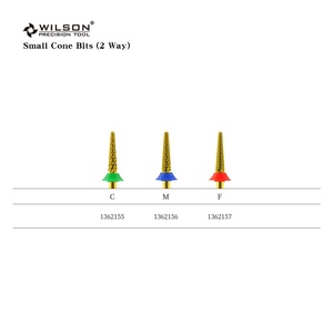 Brocas de cono pequeñas de 3,1mm-Fresa de uñas de carburo con revestimiento de TiN de <span class=keywords><strong>2</strong></span> vías para un excelente rendimiento en el pulido de uñas Cuidado de manicura profesional - Product Image 4