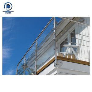Prima ringhiera Design moderno ringhiera del balcone in vetro/barra di asta/cavo di filo di ringhiera balaustra - Product Image 2