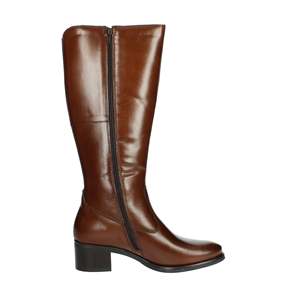 Women's Knee High Boots Leather <b>Brown</b> 40 Heel Height <b>Medium</b> - Product Image 4