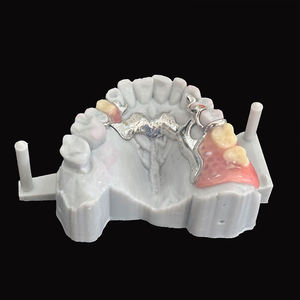 Marco de metal completo de mandíbulas <span class=keywords><strong>superior</strong></span> e inferior con <span class=keywords><strong>dentadura</strong></span> acrílica <span class=keywords><strong>parcial</strong></span> Precios súper bajos - Product Image 3