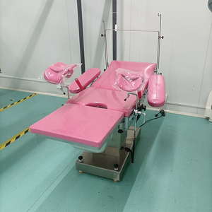 Table d'opération gynécologique réglable, lit d'accouchement obstétrical pour hôpital et clinique avec structure en acier inoxydable - Product Image 2
