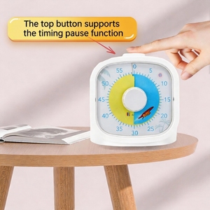 Minuteur de cuisine analogique silencieux OEM, 60 minutes, avec alarme, visuel, pour enfants, étude, pile AAA - Product Image 3