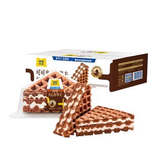 Torta di formaggio Premium Mangehuafu nuova vendita all'ingrosso ricca di cioccolato al gusto di cacao cialde spesse 0 grassi <span class=keywords><strong>Trans</strong></span> in scatola borsa alla rinfusa dolce - Product Image 1