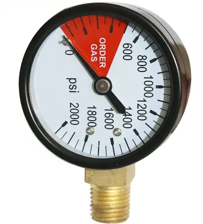0-2000psi/0-60 PSI Carbon Dioxide oxy CO2 O2 điều chỉnh áp suất đo
