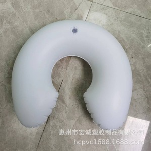 Pvc Inflatable <b>Pillow</b> U <b>Shape</b> 0.3mm Thickness Custom Made Travel <b>Pillow</b> - Product Image 4