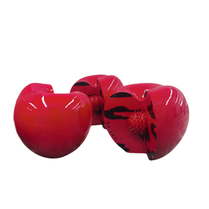 Haute qualité cerise pomme rouge verre Sculpture réaliste noël centre commercial décoration de sol élégant fibre de verre fruits pour - Product Image 3