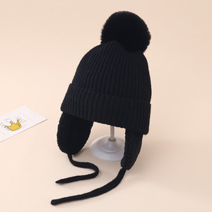 Mũ len mùa đông tùy chỉnh cho trẻ em từ 3-8 tuổi, mũ có tai, chất liệu len dày giữ ấm cho bé gái bé trai với họa tiết ngụy trang - Product Image 5