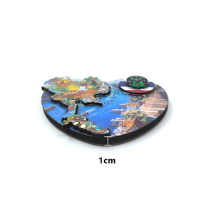 Aimants de réfrigérateur personnalisés en bois 3D en forme de boussole, souvenirs touristiques, monuments de la ville, aimants de réfrigérateur personnalisés de Roumanie, vente en gros - Product Image 6