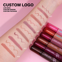 Crayon à Lèvres Double Embout 2-en-1 Marque Blanche : Rouge à Lèvres, Contour et Gloss Hydratant – Fournisseur