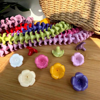 Manik-manik Plumeria Hawaii untuk Pembuatan Garland/Lei Mobil, Manik-manik Bunga Puakenikeni untuk Anting, Manik-manik Warna-warni untuk Pembuatan Kalung