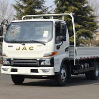 Camion léger JAC Shuailing E, cabine simple, plateau plat, 129 CV, Euro 6, diesel, idéal pour la logistique urbaine et les livraisons