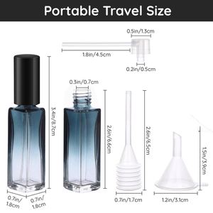 Empty 3ml 5ml 10ml 20ml Glass <b>Spray</b> <b>Perfume</b> <b>Bottles</b> Luxury Gradient Color Pump Sprayer 100pcs Carton - Product Image 2