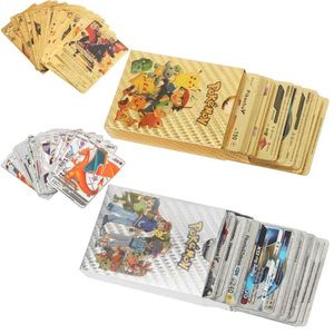 Offre Spéciale 55 pcs une boîte or cartes à jouer jeu luxe Pokmon cartes Booster boîte cartes de jeu à échanger - Product Image 1