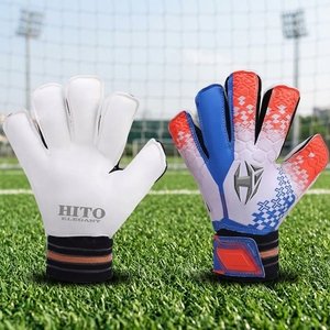 Gants de gardien de but de football à doigts entiers, impression par sublimation, respirants, antidérapants, sangle de poignet réglable, unisexe, logo personnalisé imprimé - Product Image 3