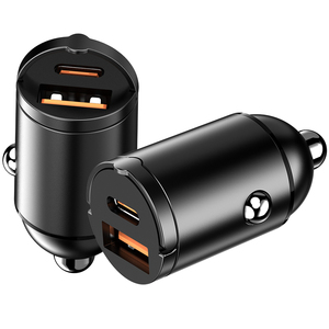 65W Mini tipo C PD 65W QC3.0 30W accesorios de coche cargador de puertos duales 45W cargador de coche de carga rápida un mango <span class=keywords><strong>para</strong></span> tirar de un anillo - Product Image 1