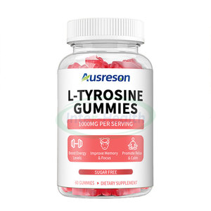 Ausreson Organic L Tyrosine Gummies Gummy Focus <span class=keywords><strong>Brain</strong></span> Health <span class=keywords><strong>Memory</strong></span> Support Suplementos L-tyrosine Gummies - Product Image 1