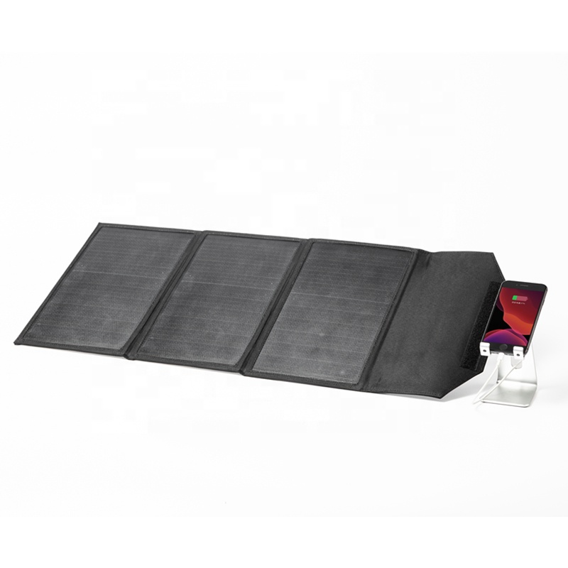 30W High Conversion Efficiency Portable Foldable Solar Panel Charger For Travelling