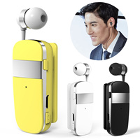 Auricolari Wireless K53 Business Lavalier con Confezione Personalizzata, Logo, Cavo Retrattile, Chiamate Hands-Free, Promemoria, Auricolari Bluetooth