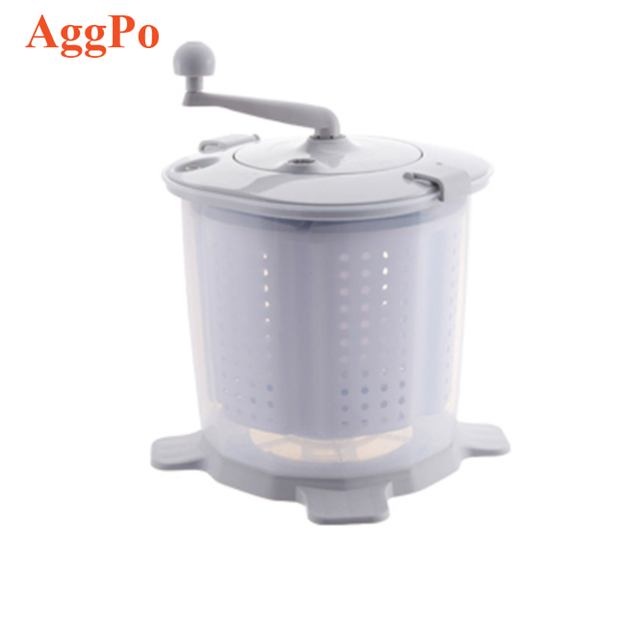 Hand Operated Plastic Washing Machine Dehydration and Drying Bucket Student Dormitory Washing and Stripping Integrated Machine