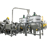 Machine de recyclage de bouteilles PET de grande capacité 4000 KG, ligne de lavage et de séchage de bouteilles en plastique, usine de recyclage de bouteilles en flocons