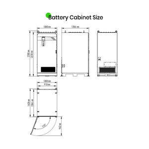 Gabinete de baterías LVFU para sistema de almacenamiento de energía solar industrial y comercial en contenedor con refrigeración líquida bess - Product Image 4