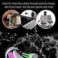 Connecteurs de presse-étoupe étanches IP en nylon et plastique, 50 pièces, tailles de filetage 3-16 mm PG7-PG19, poignée de câble noire, fabriqué en Chine