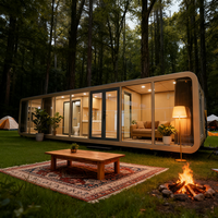 Site de camping, maisonnette double étage, maison de jardin, hôtels, stations balnéaires, conteneurs, maison conteneur, villa capsule pour l'extérieur