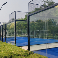 Terrain de padel panoramique en verre à prix d'usine pour clubs, centres sportifs et projets commerciaux