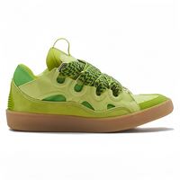 Sneakers plateforme de luxe de haute qualité, design Lanvine, élégantes, à lacets, respirantes, amortissantes, tendance de la mode, décontractées pour femmes