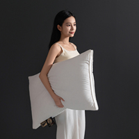 Oreiller de luxe pour hôtel cinq étoiles, garnissage en duvet de plumes d'oie, lavable, soutien ergonomique du cou pour le sommeil