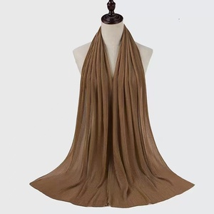 Hot bán Malaysia Crinkle Đồng bằng bong bóng voan hồi giáo hijab xếp li khăn choàng Nhà Máy Giá hồi giáo nhăn headwrap dân tộc - Product Image 2
