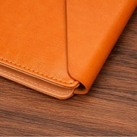 Carpeta organizadora de cuero multifuncional A4 con cierre de seguridad, para contratos de ventas empresariales