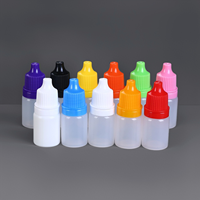 Flacon compte-gouttes pour les yeux en plastique blanc translucide, stérilisé, vide, 3 ml, 5 ml, 10 ml, 30 ml, flacons compte-gouttes souples en PE